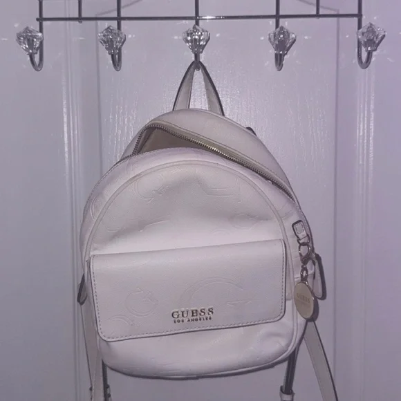 GUESS Cream Mini Backpack - Picture 1 of 7